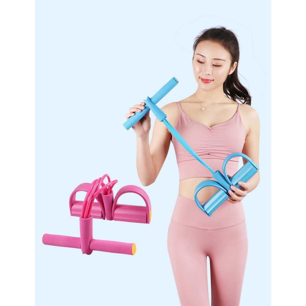 Dây Tập Thể Dục Đàn Hồi 4 Ống Cao Su Tập Thể Dục, tập Gym Tại Nhà