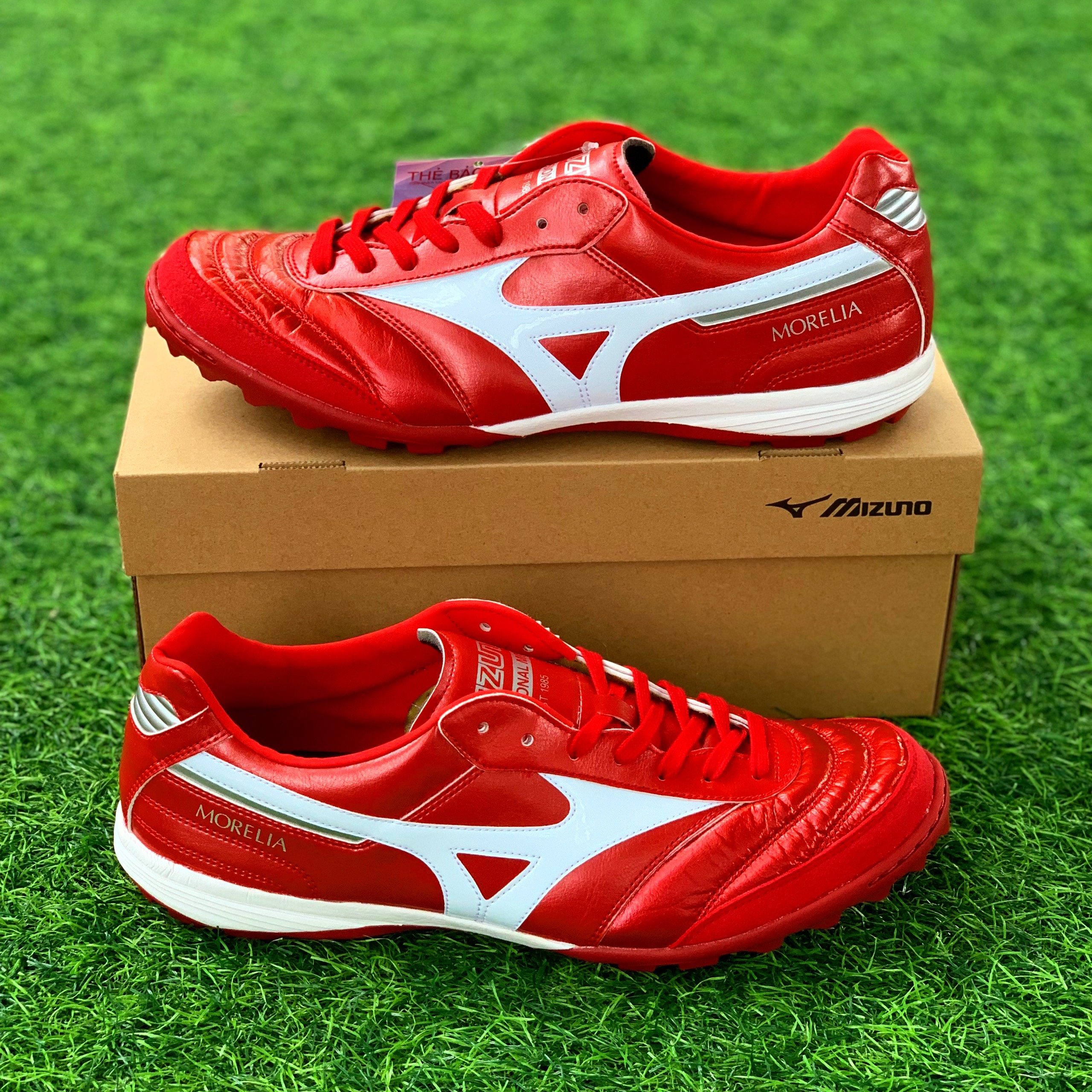 Giày đá bóng Mizuno Morelia Sala Elite TF - Q1GB221060 - Màu Đỏ