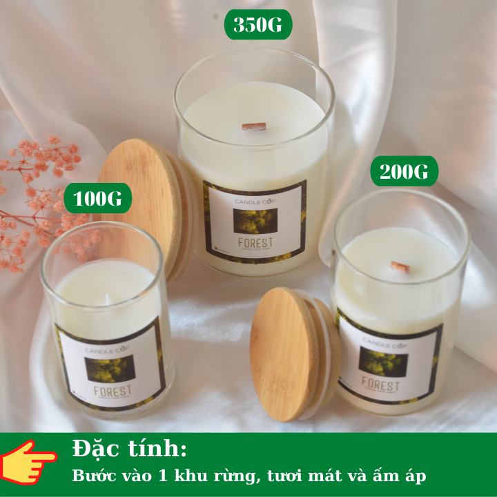 Nến Thơm thiên nhiên Candle Cup - Mùi FOREST