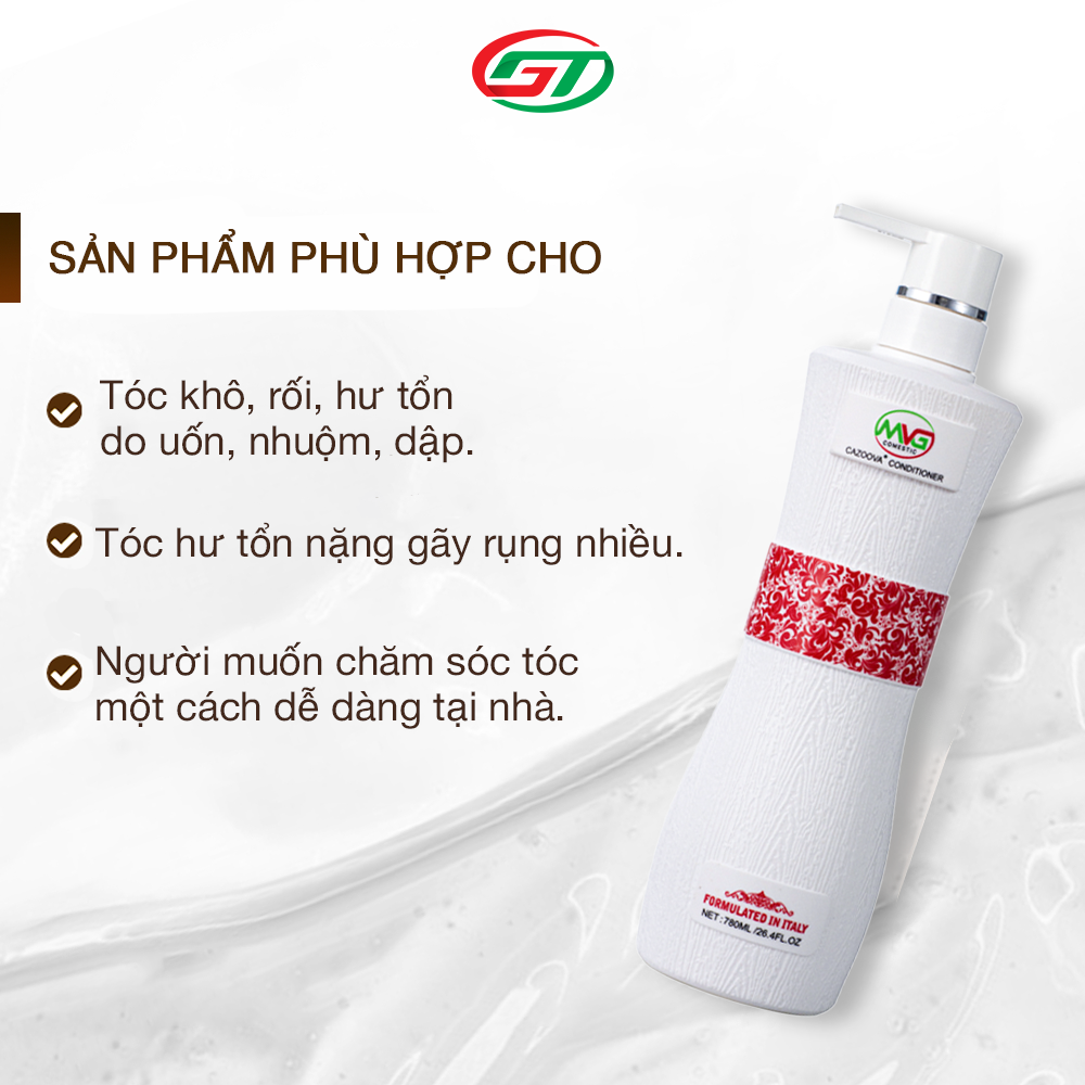 Dầu xả tóc Collagen phục hồi tóc hư tổn Cazoova 500ML &amp; 780ML