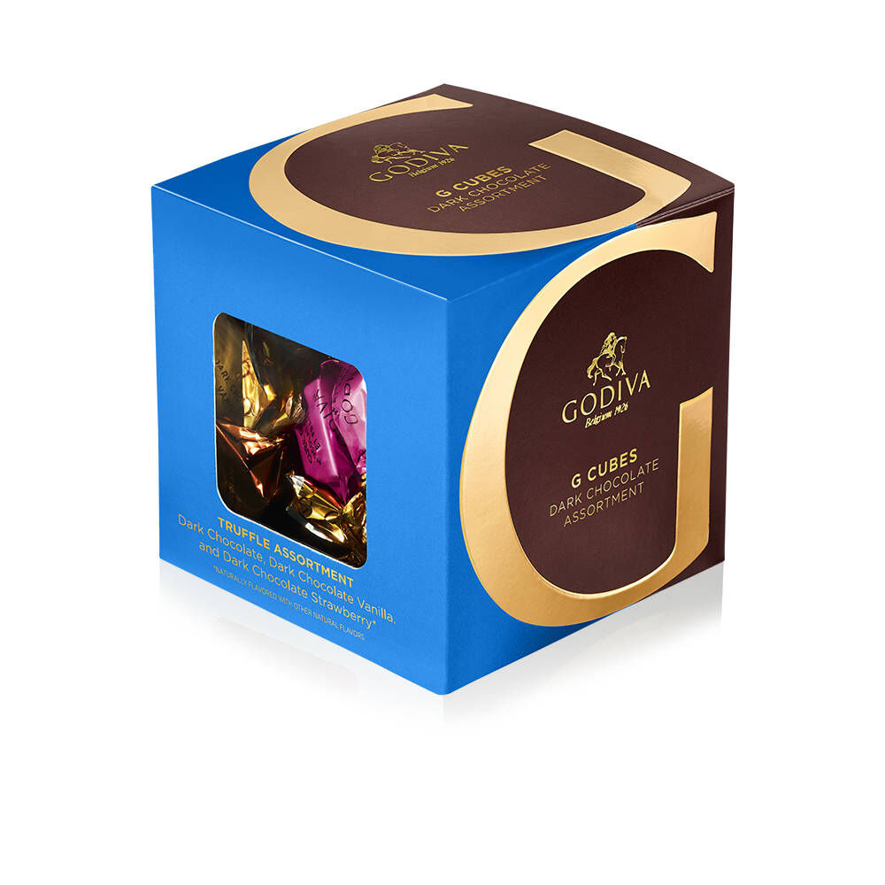 Chocolate GODIVA ngon nhất thế giới G Cubes : Hộp quà tặng 22 cái vị Dark Chocolate