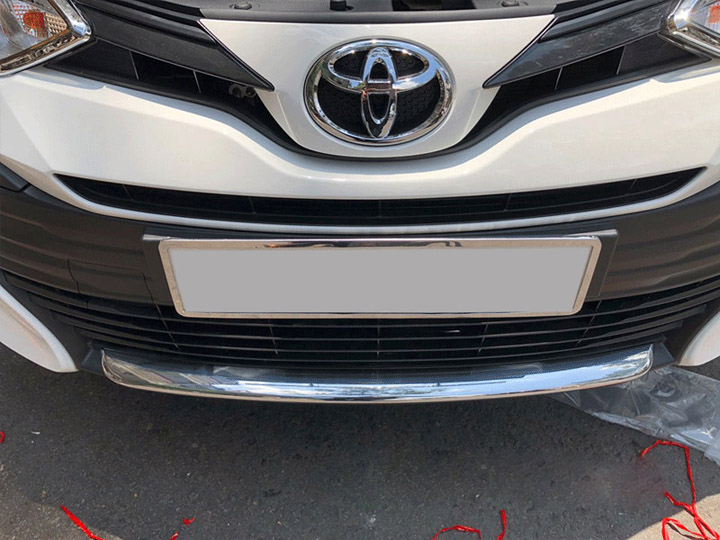 Ốp cản trước dành cho xe Toyota Vios 2019 mạ Crom cao cấp