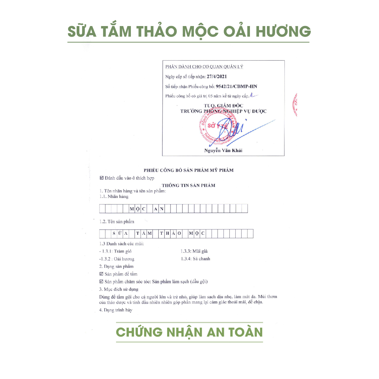 Sữa Tắm Thảo Mộc Tinh Dầu Oải Hương Mộc An Thơm Lâu Quyến Rũ, Chăm Sóc Làn Da Sáng Mịn 250g