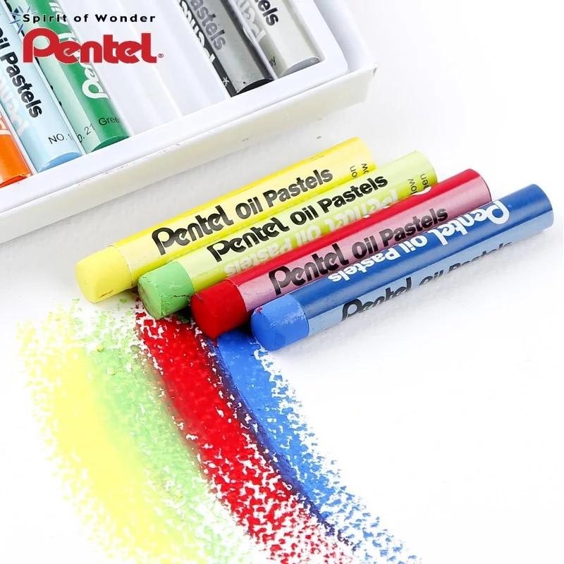 Sáp Màu Dầu Nhật Bản Pentel Oil Pastel PHN Bộ 12/16/25/36/50 Màu | Màu Sắc Tươi Sáng | An Toàn Không Độc Hại