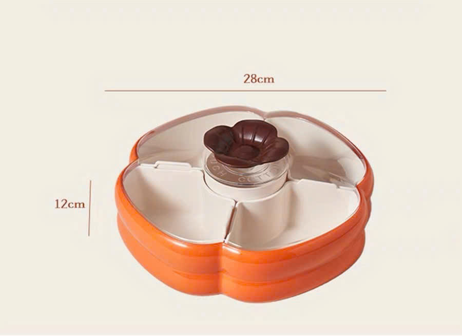 Khay Đựng Mứt Tết 5 Ngăn Hình Quả Hồng – Khay Bánh Kẹo, Hạt, Trái Cây, Mang Ý Nghĩa No Đủ – Trang Trí Tết Sang Đẹp - HÀNG CHÍNH HÃNG MINIIN