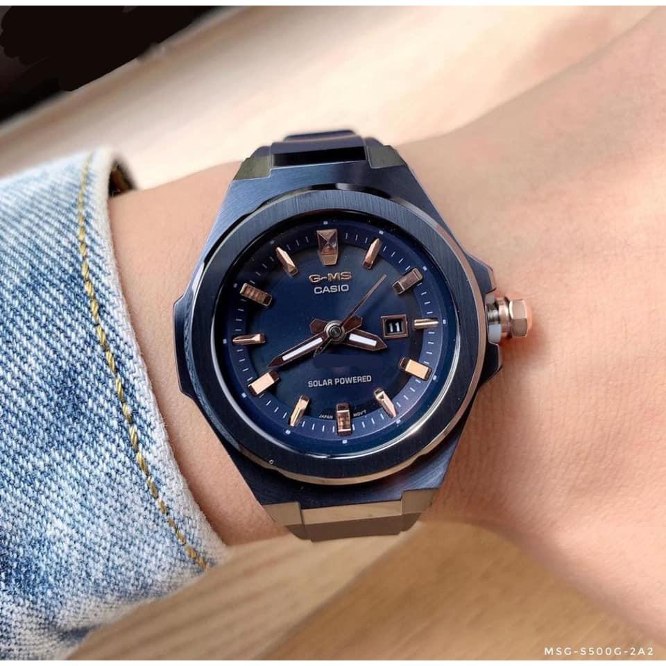 Đồng Hồ Nữ Casio Baby-G MSG-S500G-2A2 Pin Năng Lượng - MSG-S500G-2A2DR Chính Hãng