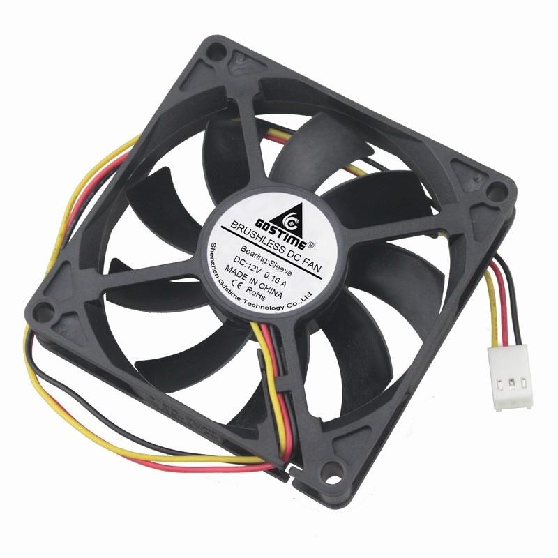 1 Pcs Gdstime DC 11V 3Pin FG 80mm*80mm*11mm PC Brushless Cooler Motor Cooling Fan 80mm x 11mm 8011S 8cm Three Wires