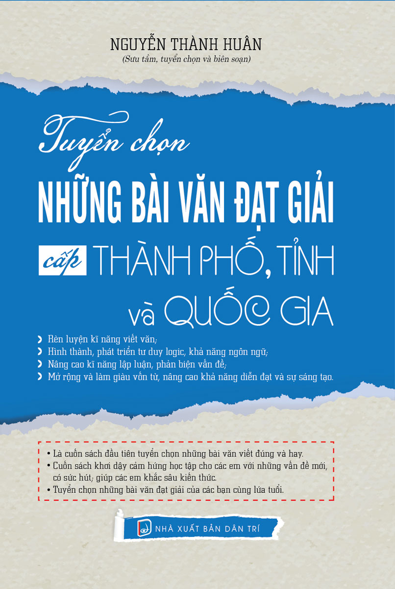 Tuyển Chọn Những Bài Văn Đạt Giải Cấp Thành Phố, Tỉnh Và Quốc Gia _KV