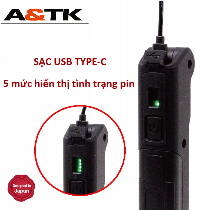 Đèn pin làm việc CZR-004 Hiệu A&amp;TK - Hàng Chính Hãng