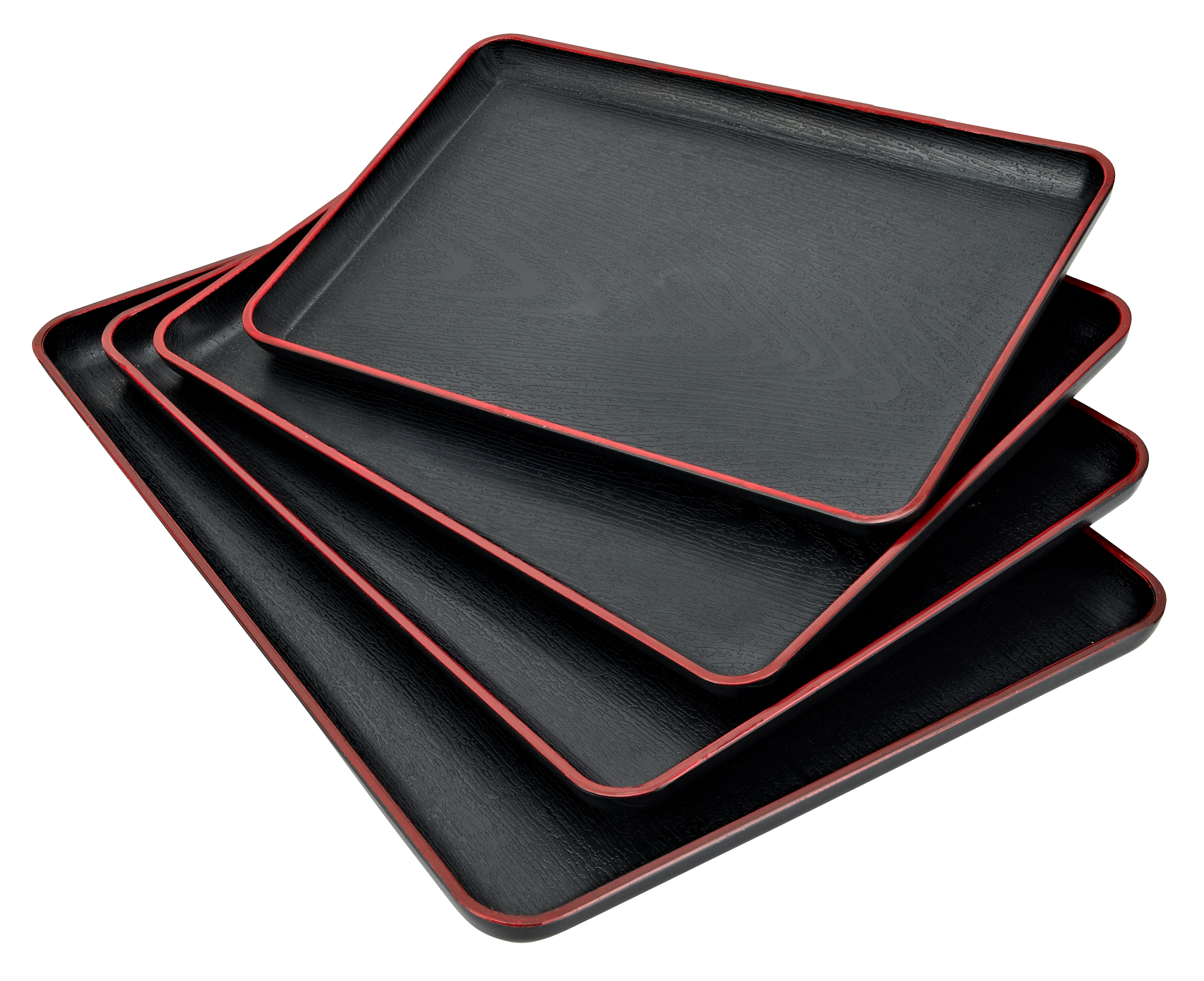 Khay nhựa phục vụ, mâm bê đồ bằng nhựa phong cách Nhật - 2 size