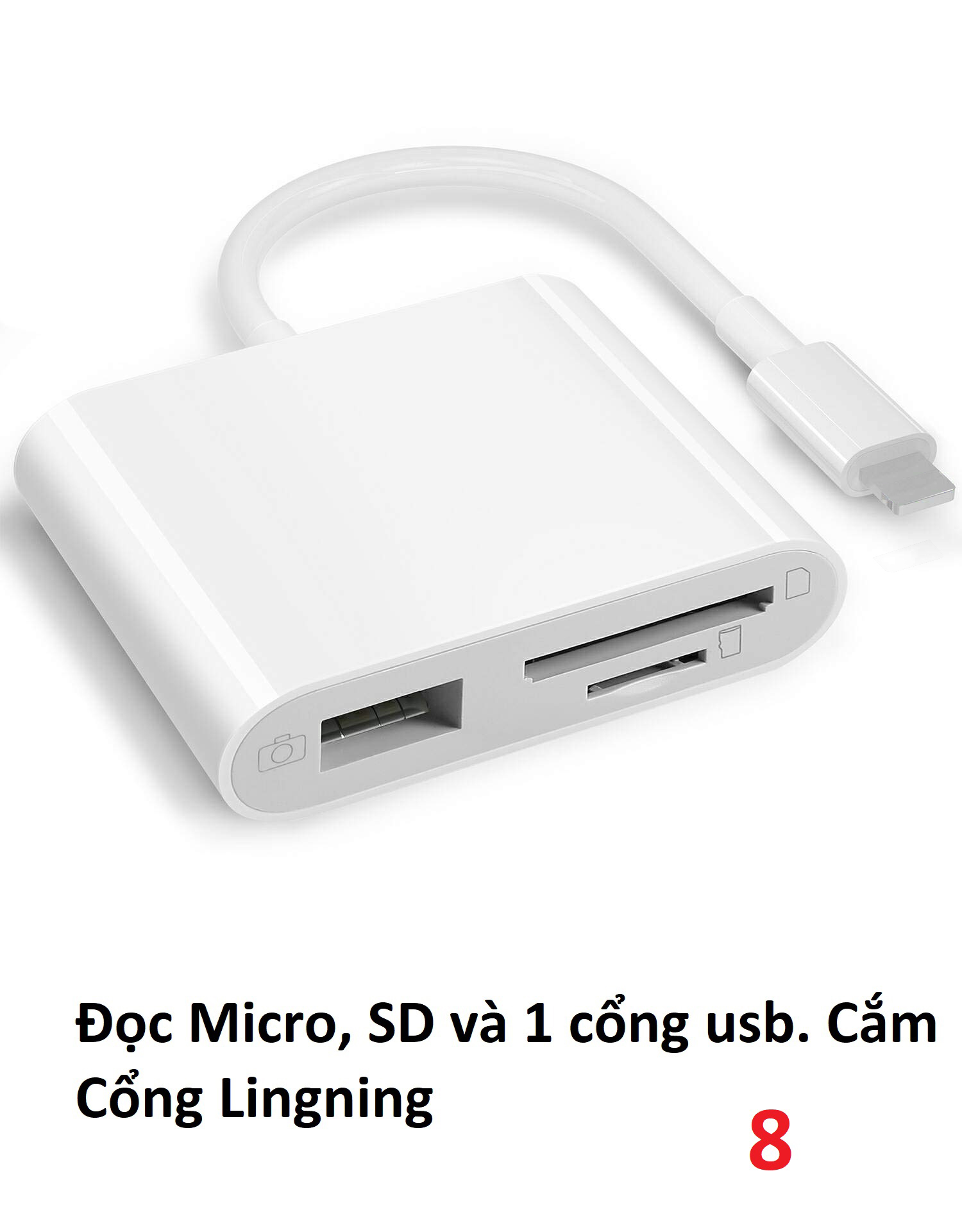 Các loại đầu đọc thẻ điện thoại dành cho Apple, Androi đọc TF, SD, CF, USB