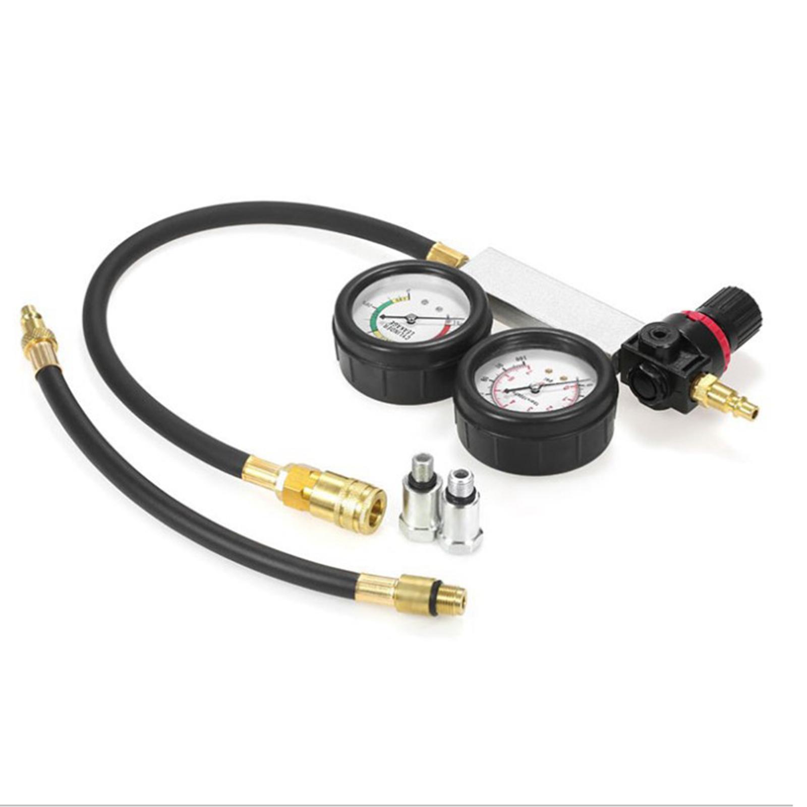 Petrol Engine Cylinder Leak Tester 0-100PSI Compression Leakage Detector