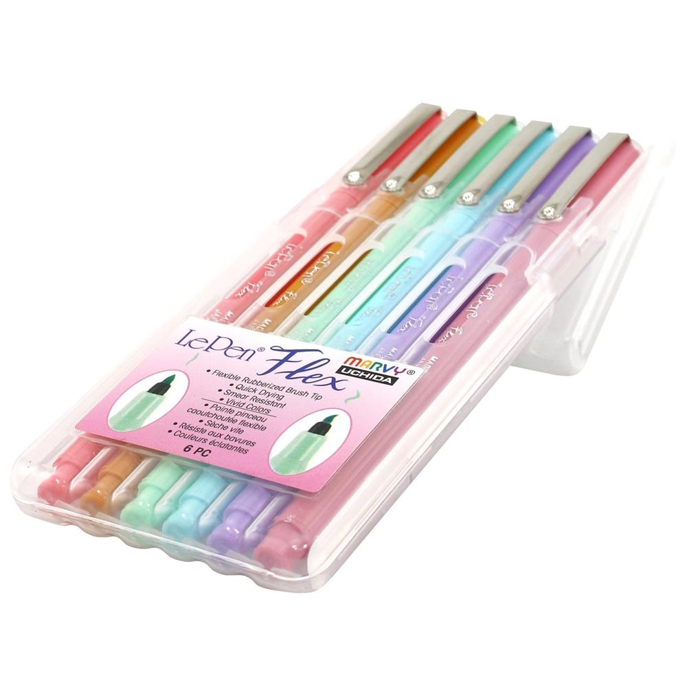 Bộ 6 Bút Lông Màu Pastel Marvy 4800