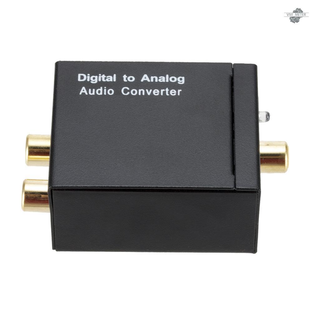 3.5mm Digital to Analog Audio Converter Optical Fiber Coaxial Signal to Analog Audio Adapter
