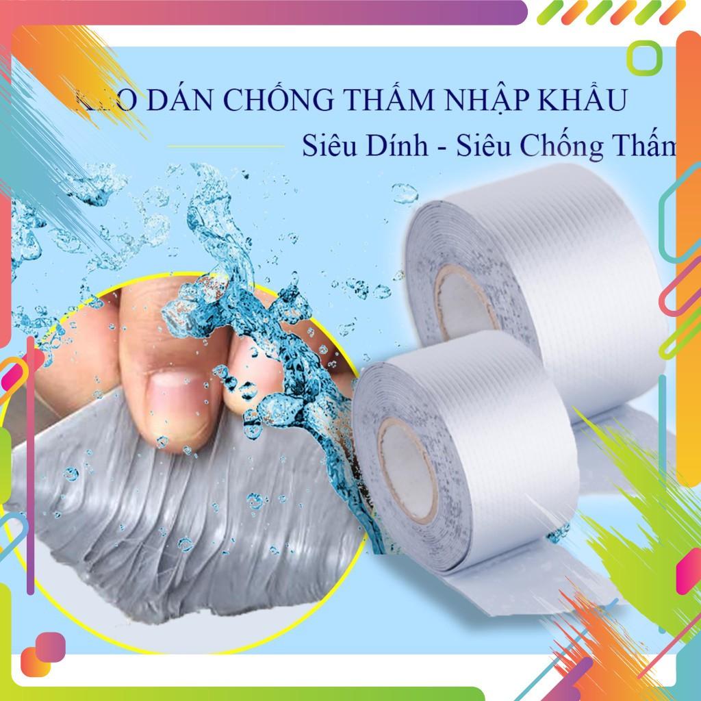 BĂNG KEO SIÊU DÍNH CHỐNG THẤM CHỐNG NHIỆT DÀI 5M X 5CM CÔNG NGHỆ