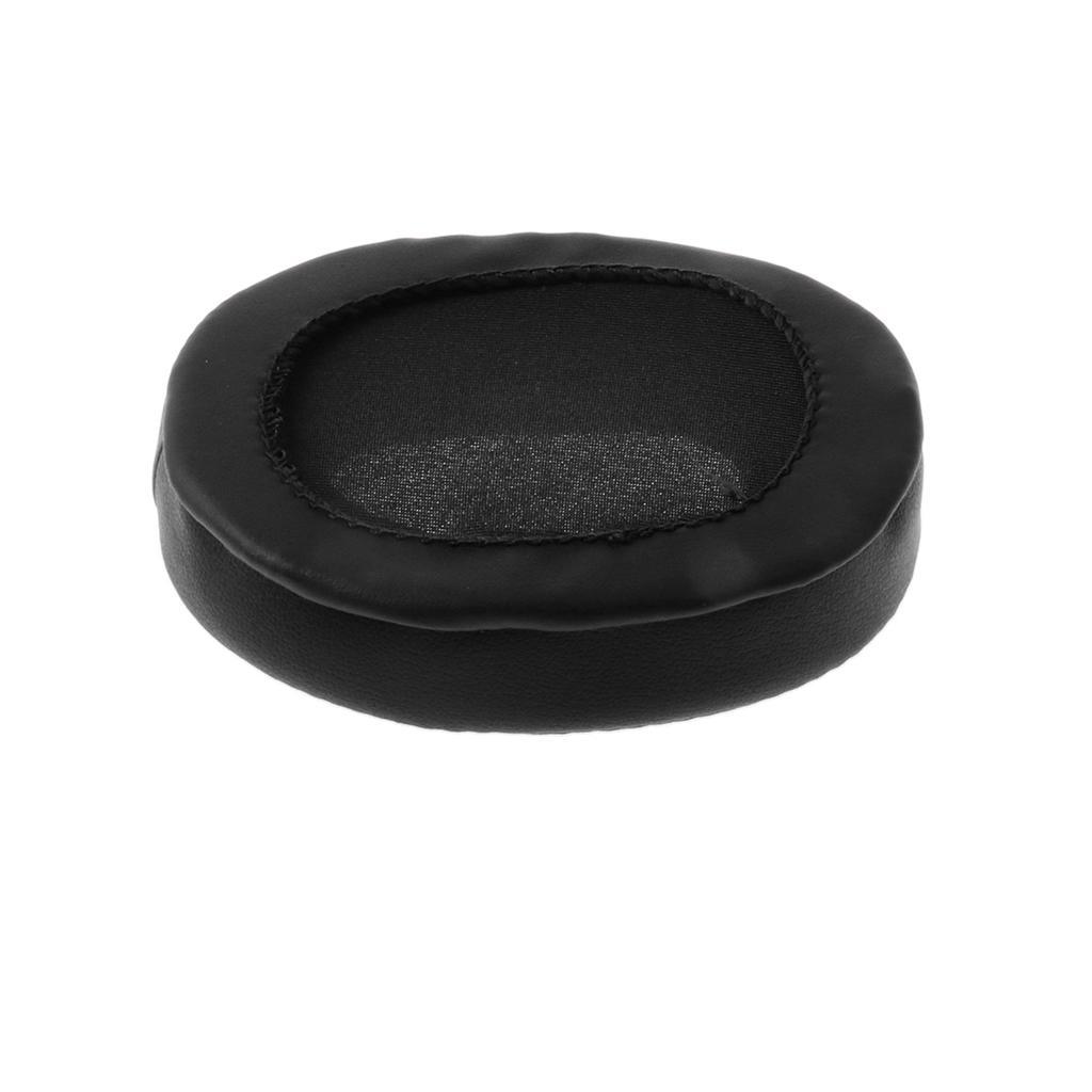 Leather Earpad Foam Sponge Cushion Headphone Cover For  Black