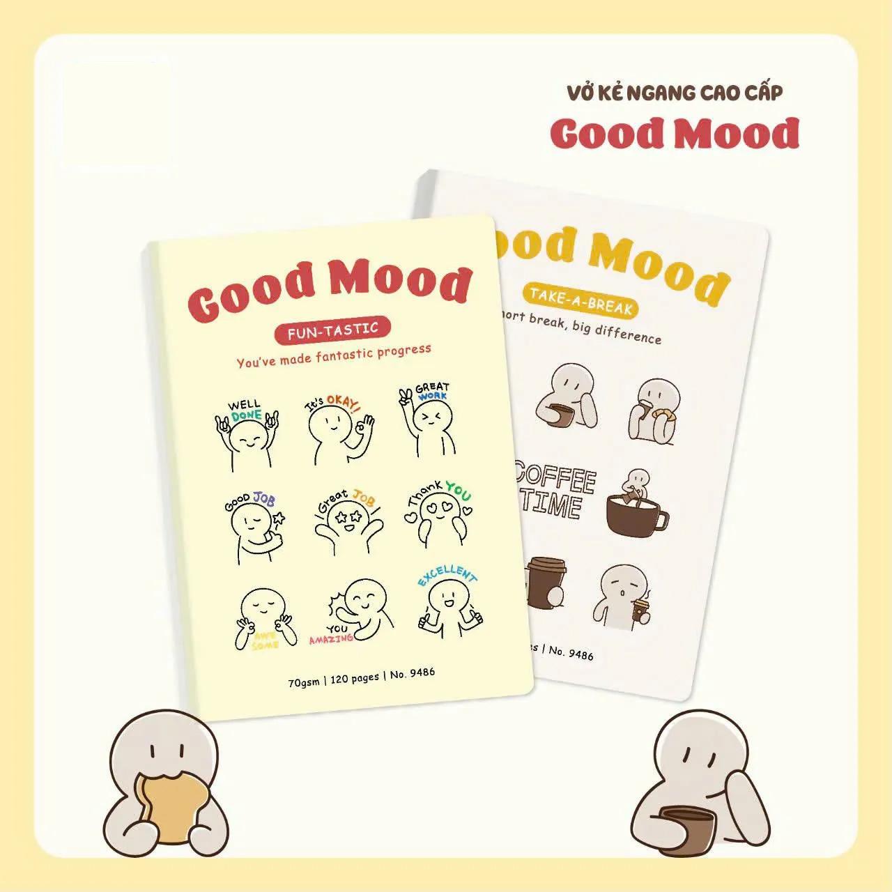Tập Học Sinh Good Mood - Kẻ Ngang - 120 Trang 70gsm - Hải Tiến 9486 (Mẫu Bìa Giao Ngẫu Nhiên)