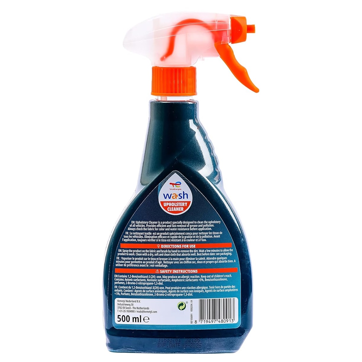 Dung dịch vệ sinh ghế, thảm, vải xe ô tô Total Energies TE-UC500 500ml - làm sạch thảm cao su, ghế nỉ, vải dệt
