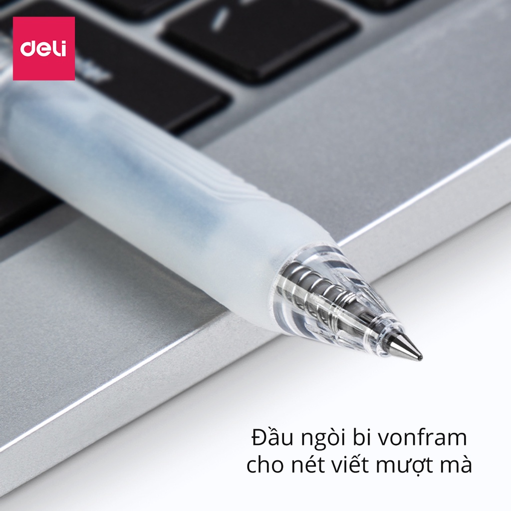 Hộp 5 Bút gel Deli A575 ngòi 0.5mm