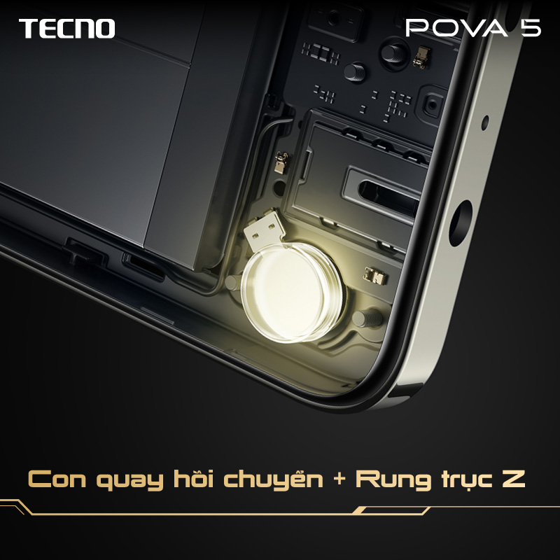 Điện thoại Tecno POVA 5 /128GB - MediaTek Helio G99 - Sạc nhanh 45W - 6.8'' FHD+120HZ - Hàng Chính Hãng - BH 13 Tháng
