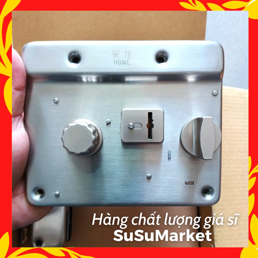 Khoá cổng HOME | Nguyên khối Inox 304 | Siêu khoá Đài Loan thách thức siêu trộm |