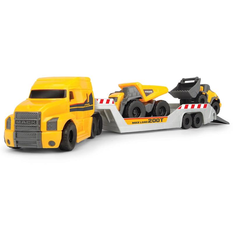 Bộ Đồ Chơi Mô Hình Xe Xây Dựng Mack/Volvo Micro Builder Truck - Dickie Toys 203725005