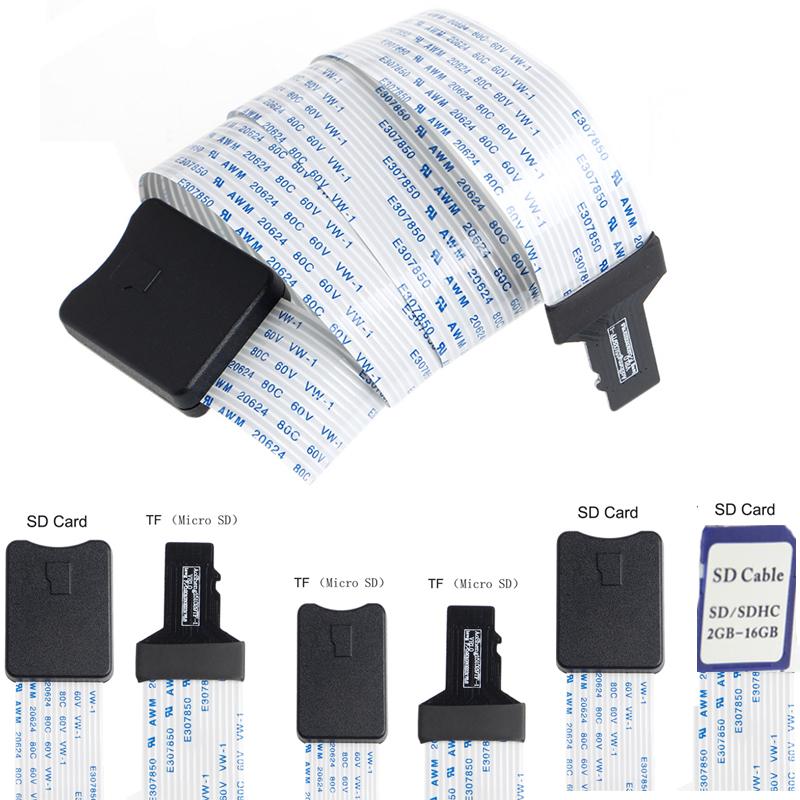 Thẻ SD 48CM/60CM Nữ sang TF micro SD Nam  Cáp mở rộng thẻ linh hoạt Bộ mở rộng Đầu đọc bộ chuyển đổi Màu sắc: SD sang SD