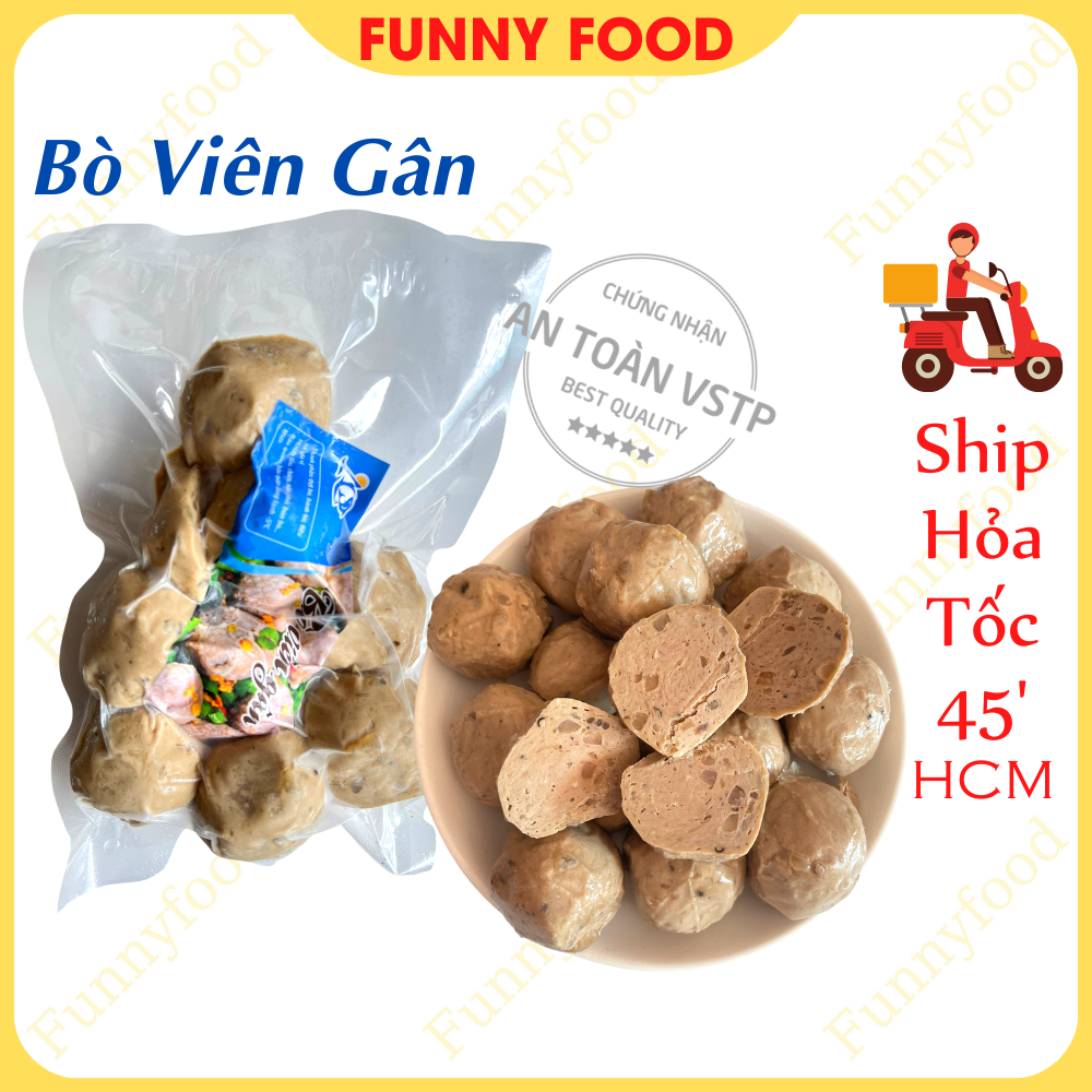 Bò Viên Gân – Bò Viên Gân Viên To – 500g  – Funnyfood