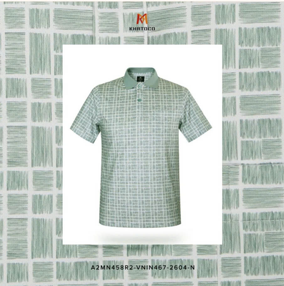 Áo thun nam Polo Khatoco Sale 30 %299k(Giá tem 458k)(M-2XL)