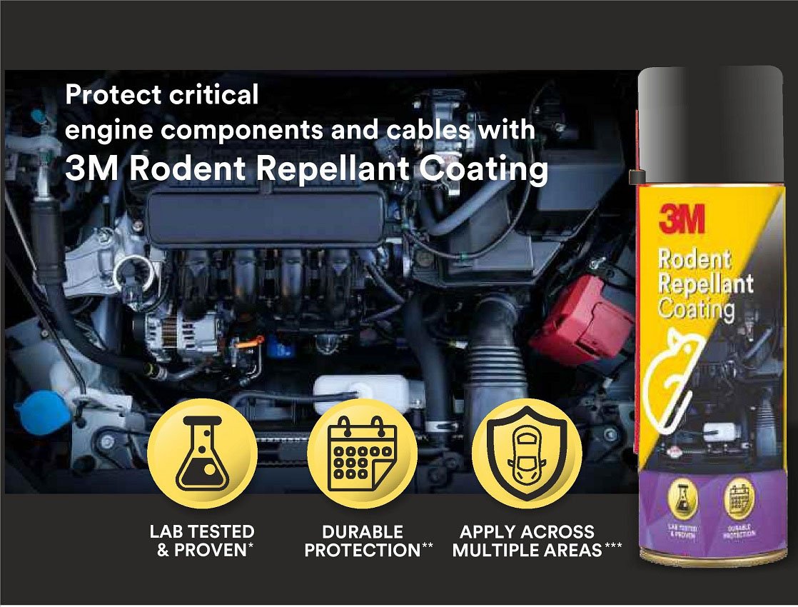 Chai xịt chống chuột 3M Rodent Repellant Coating - Bình xịt đuổi chuột khỏi động cơ xe 250g