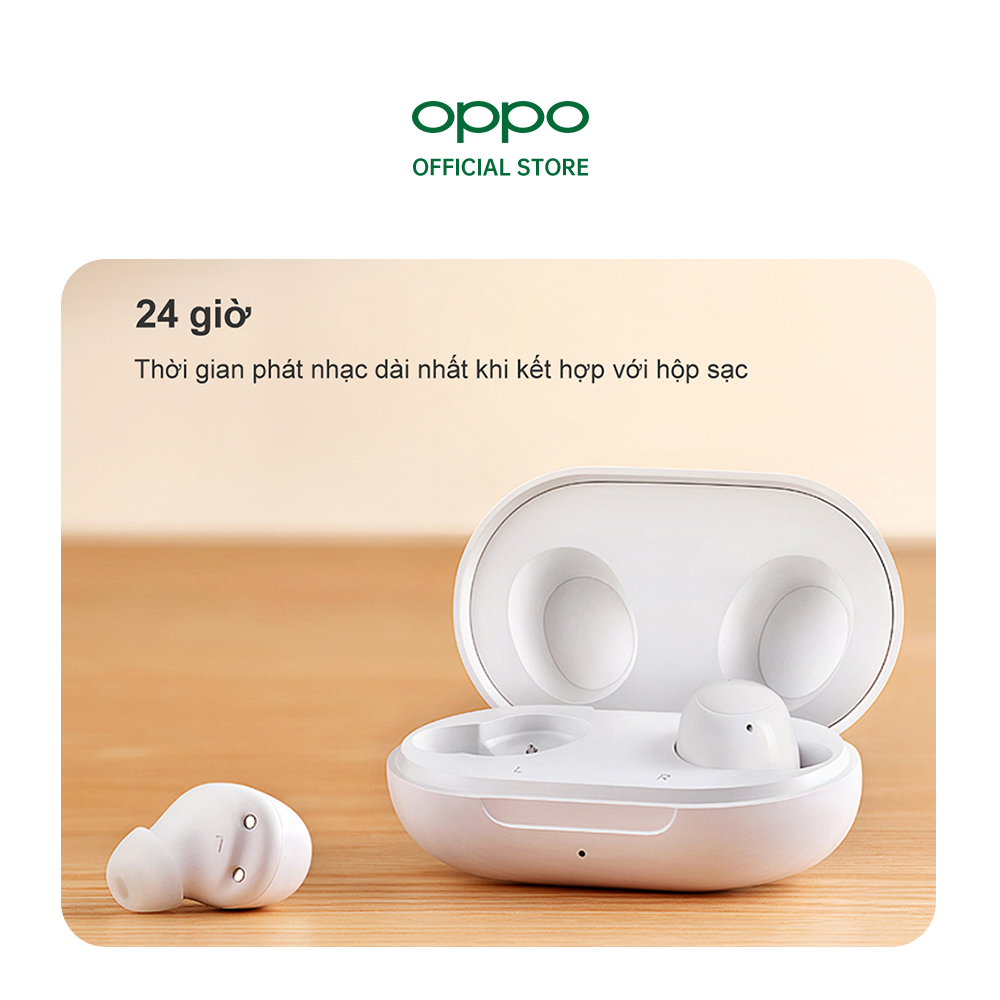 Tai nghe Không Dây True Wireless OPPO Enco Buds | Hàng Chính Hãng - Màu Trắng