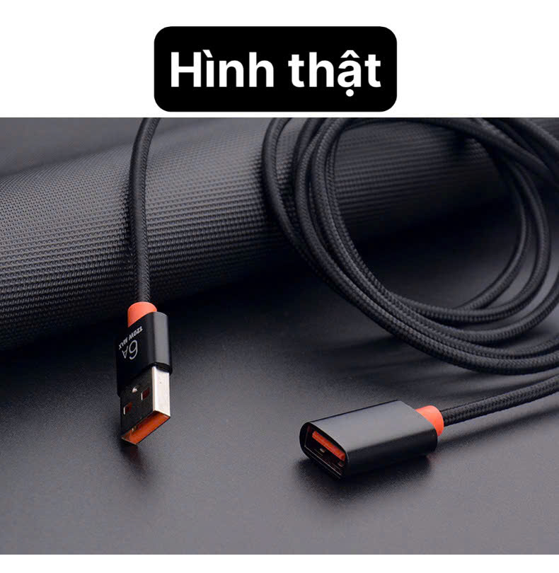 Cáp mở rộng USB 3.0, 2.0 hiệu Li-Top nối dài đầu đực sang đầu cái, dây bện dài 1.5 mét, hàng chính hãng