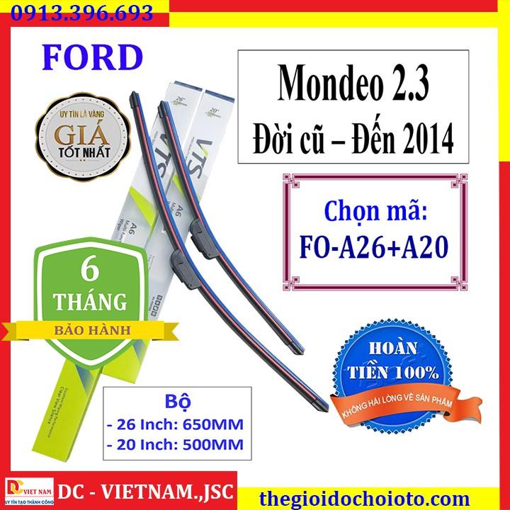 Bộ 2 thanh gạt nước mưa ô tô Ford Mondeo 2.3 Đời trước - Đến 2014 -