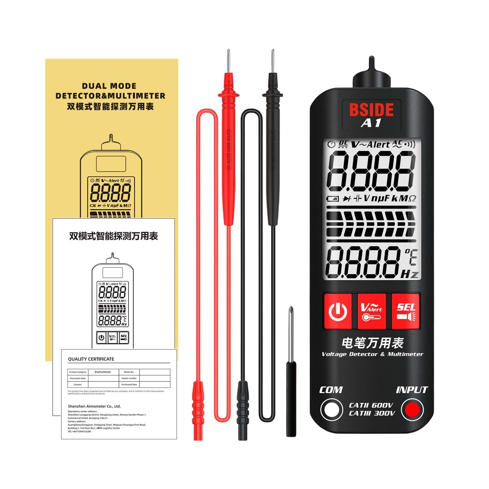 Portable Smart Multimeter Sound Light Alarm Voltage  Multimeter for Electricians