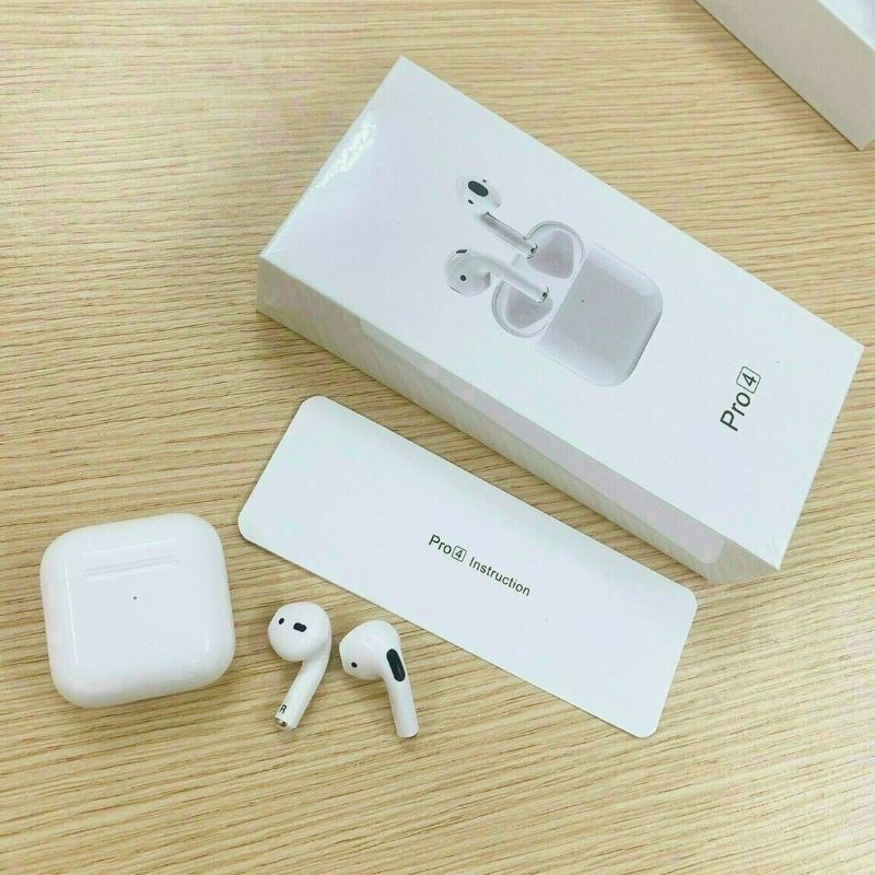 Tai nghe 5.0 bluetooth pro 4 nhỏ không dây tiện dụng