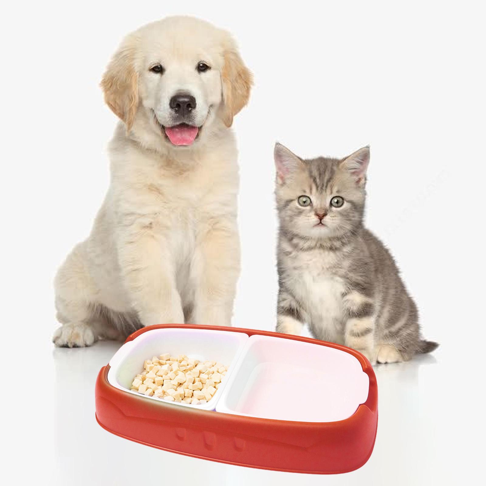 2x Pets Water Food Bowl Dog Cat Feeder Anti-Skid Puppy Dispenser Bottle