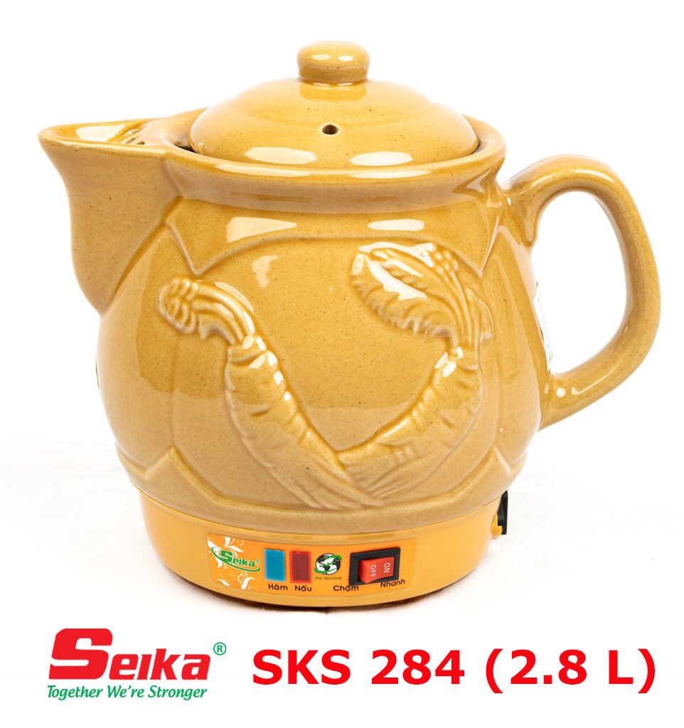 Siêu sắc thuốc  Seika 2.8L (Gốm Sứ Bát Tràng ) SKS284  hàng chính hãng