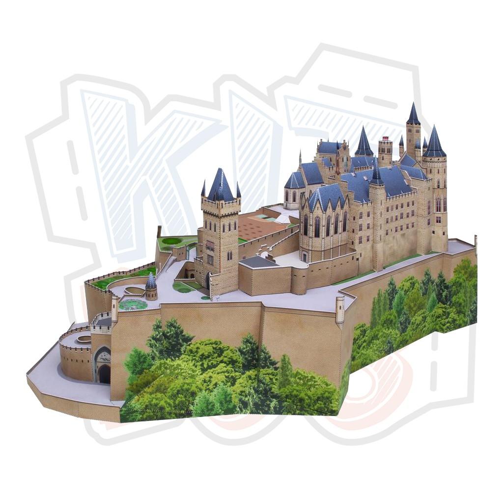 Mô hình giấy kiến trúc Lâu đài Hohenzollern - Đức
