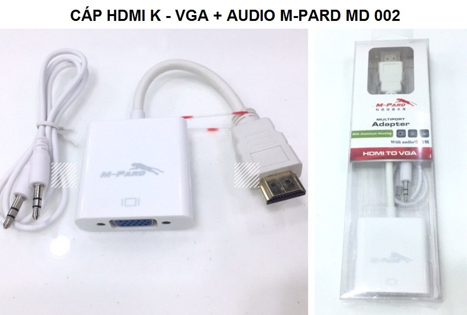 Cáp Chuyển Đổi HDMI Sang VGA Có Audio M-PARD MD002