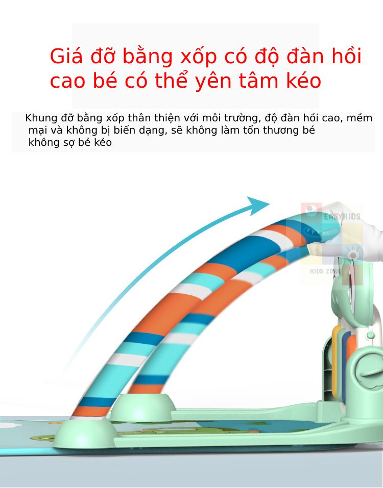 Thảm nhạc cao cấp giúp trẻ phát triển thính giác và thị giác