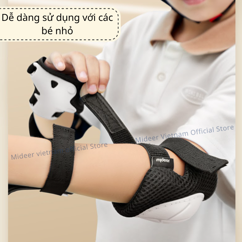 Đồ bảo hộ tay chân kèm mũ cho bé Mideer Protective Clothing Bike, đồ chơi vận động cho bé