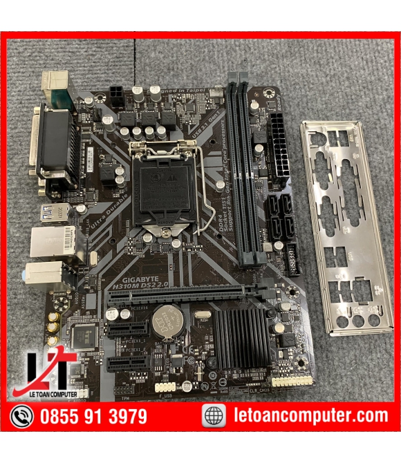 Mainboard GIGABYTE H310M-DS2 (Intel H310, Socket 1151, m-ATX, 2 khe RAM DDR4) - Hàng chính hãng