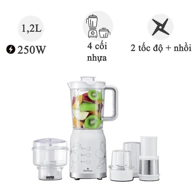 Máy Xay Sinh Tố BlueStone BLB-5335w,4 Cối Xay Đa Năng, 1.2Lit - 300w, Hàng Chính Hãng