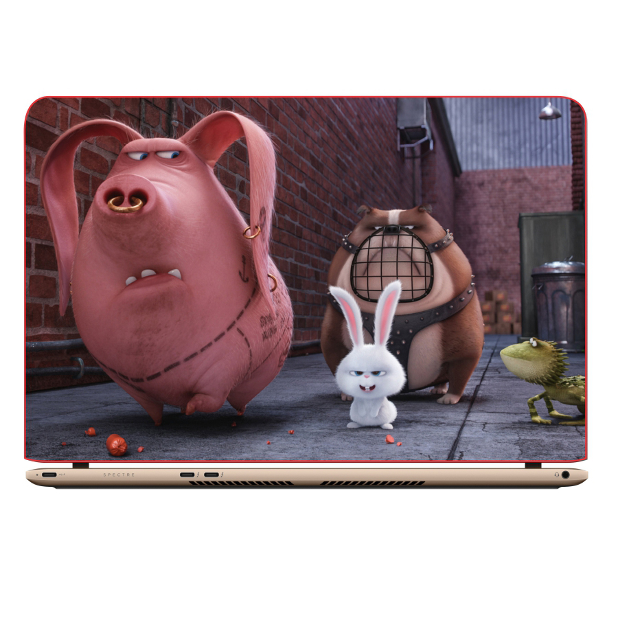 Miếng Dán Trang Trí Decal Laptop Animal Cartoon DCLTDV 189