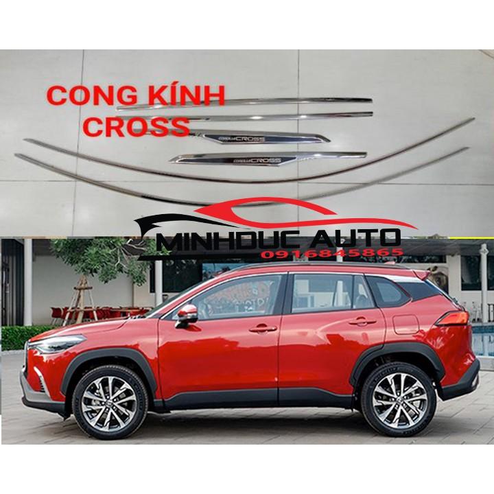 Nẹp viền cong kính chân kính dành cho xe Toyota Corolla Cross