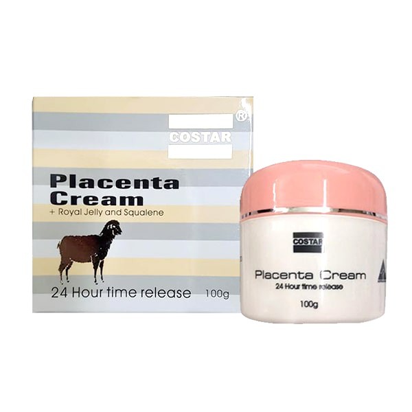 KEM DƯỠNG DA TRẮNG HỒNG DA CHIẾT XUẤT NHAU THAI CỪU COSTAR PLACENTA CREAM 100G SẢN XUẤT VÀ NHẬP KHẨU AUSTRALIA