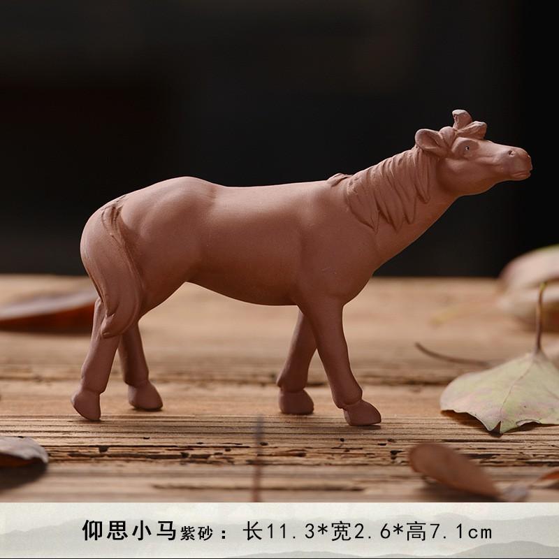 Tượng chú ngựa trang trí decor bàn trà, tiểu cảnh bonsai phối lũa - Tượng ngựa đẹp giá tốt nhất
