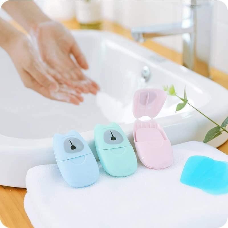Xà phòng bỏ túi GIẤY XÀ PHÒNG RỬA TAY -SOAP PAPER - XÀ BÔNG