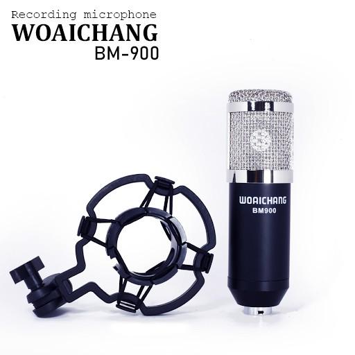 Bộ Sản Phẩm Soundcard V8 + Mic Karaoke Livetream BM 900, Có AutoTune Chuẩn Phòng Thu