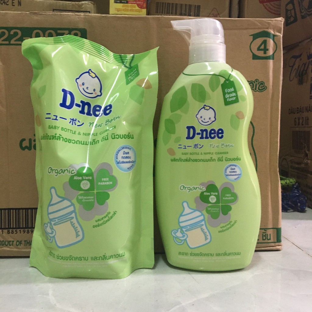 Combo 3 nước rửa bình sữa Dnee 620ml/chai